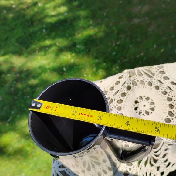 Michelob advertising Thermo-Serv black thermal plastic stein shaped mug Made USA - Picture 10 of 10